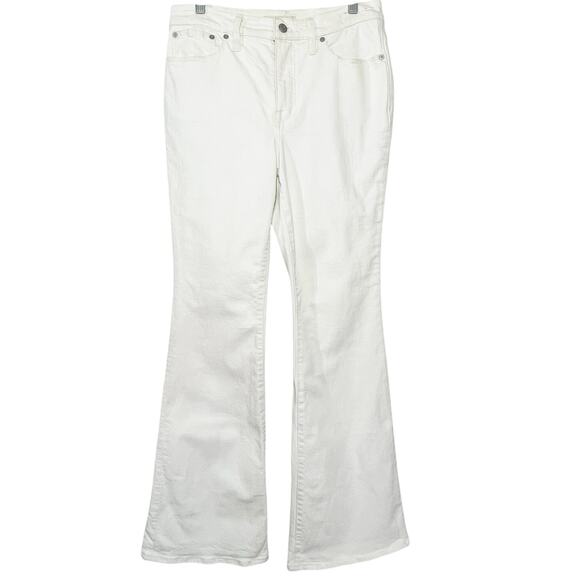 MADEWELL Women’s Flea Market Flare Jean in Heathered Ivory/Cream 29 - Picture 3 of 8